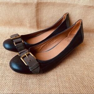 Lucky Brand Leather Fiona Wedge Shoes Women’s Size 8